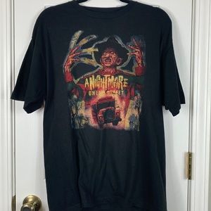 FEA black Nightmare on Elm Street tee shirt size large. 100% cotton.